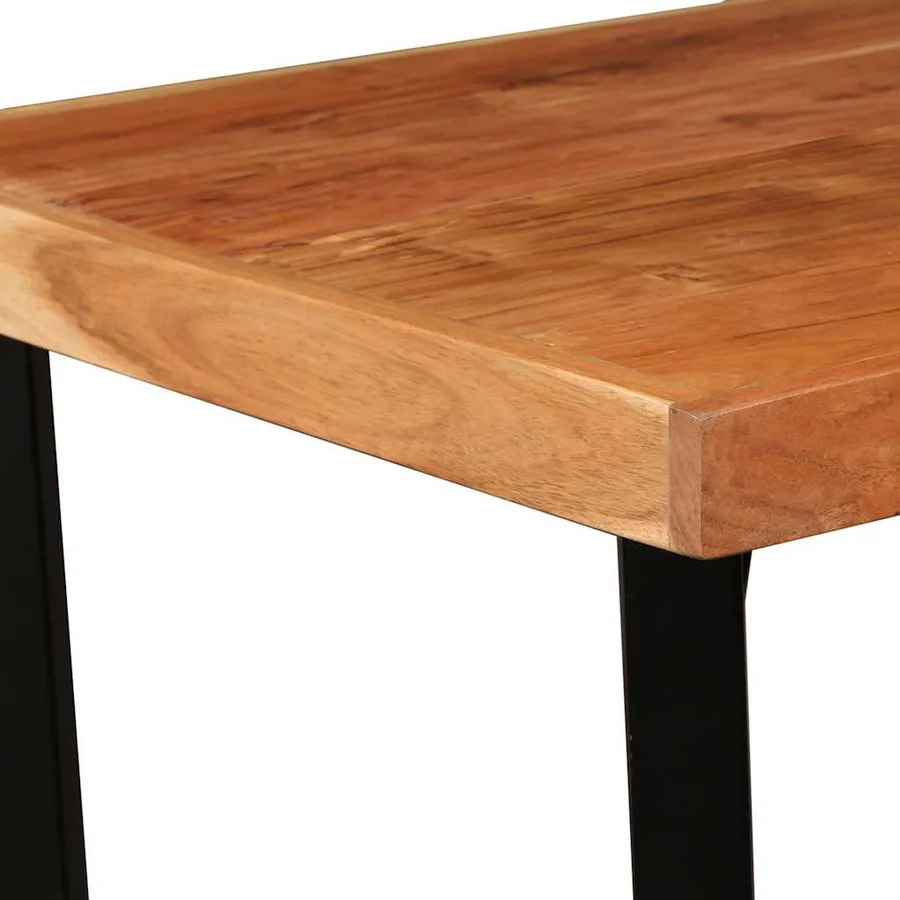 Table de bar Bois massif d'acacia 60x60x107 cm - 3