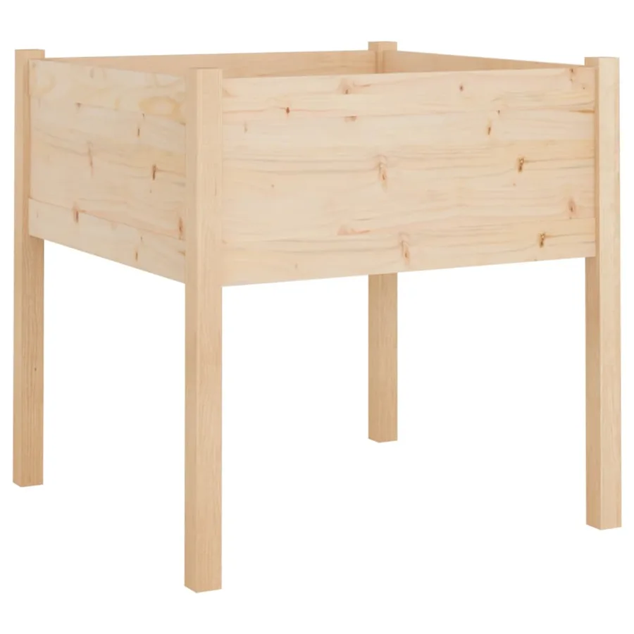Jardinière d'extérieur 70x70x70 cm bois de pin massif - 2