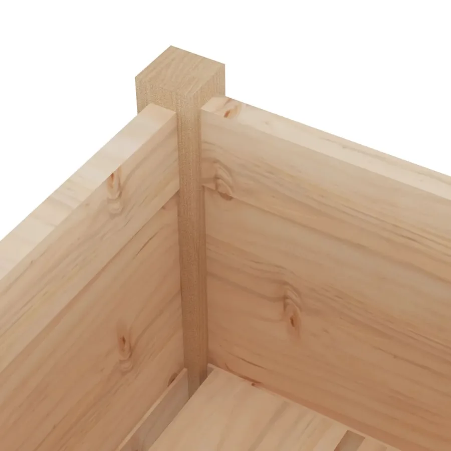 Jardinière d'extérieur 70x70x70 cm bois de pin massif - 5