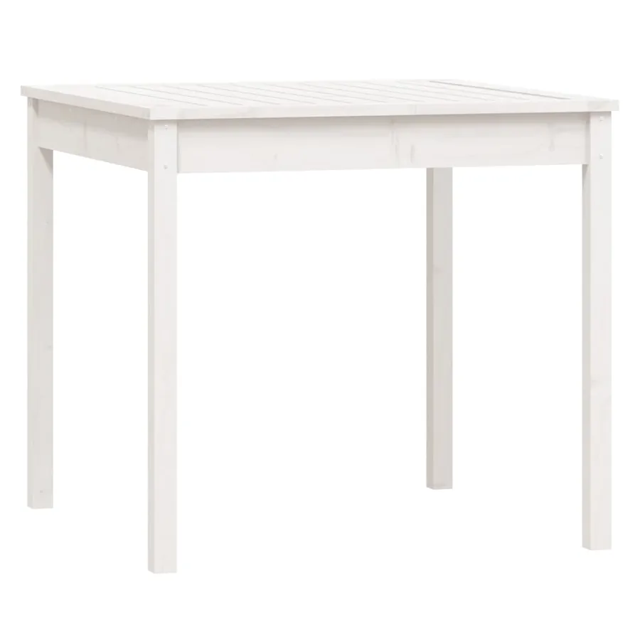 Ensemble de bistrot de jardin 3 pcs blanc bois de pin massif - 7