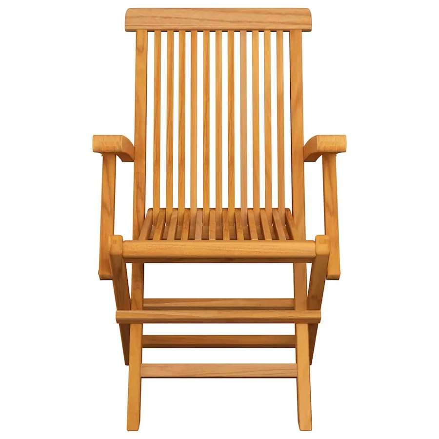 Chaises de jardin avec coussins anthracite lot de 8 Teck massif - 4