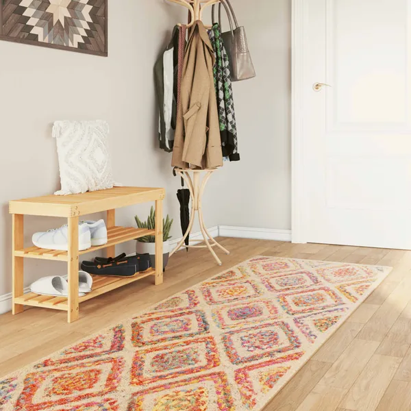 Tapis lavable multicolore 80x300 cm