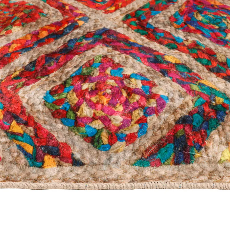 Tapis lavable multicolore 80x300 cm - 6
