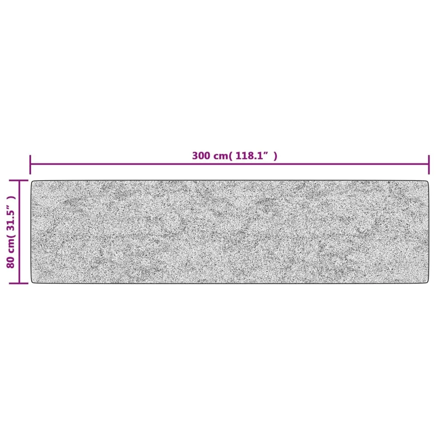 Tapis lavable multicolore 80x300 cm - 8