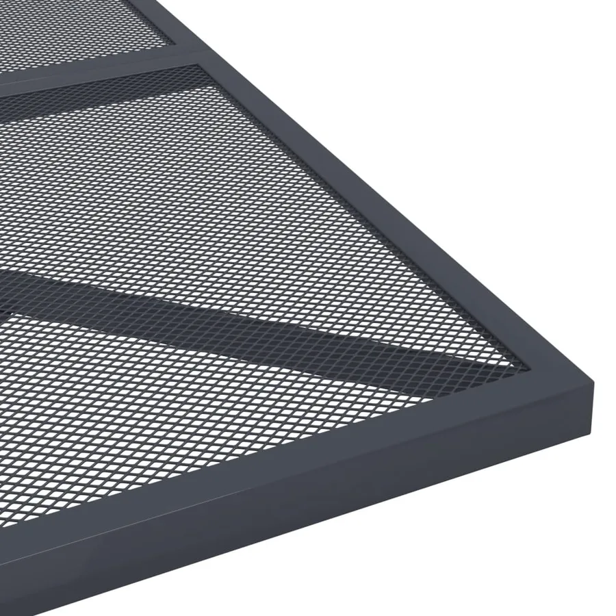 Ensemble à manger de jardin 5 pcs anthracite acier - 9