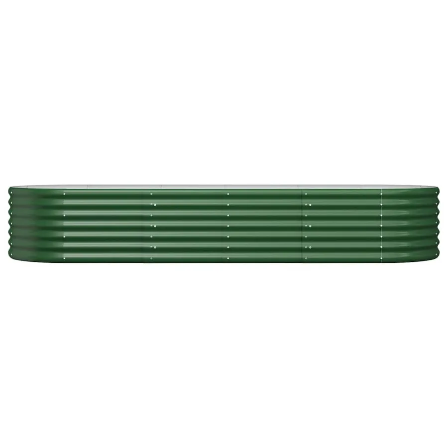 Lit surélevé de jardin Acier galvanisé 224x80x36 cm Vert - 3