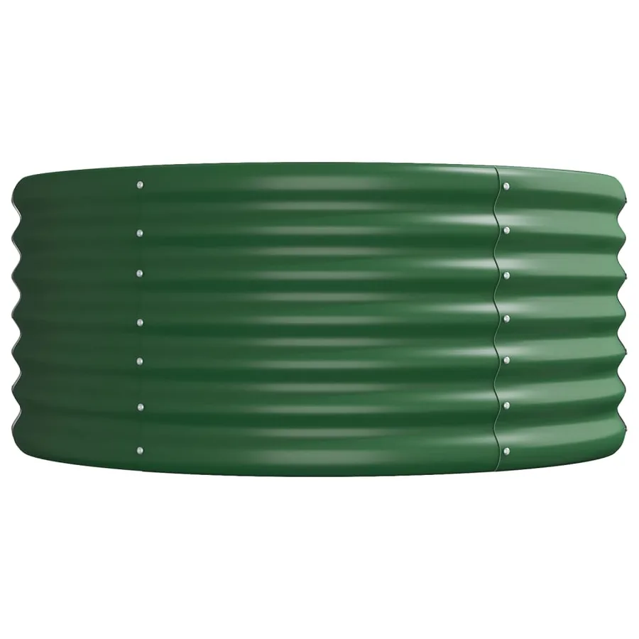 Lit surélevé de jardin Acier galvanisé 224x80x36 cm Vert - 4