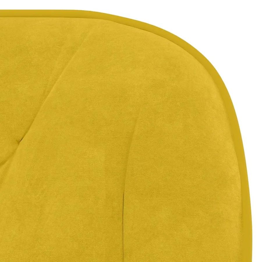 Chaises pivotantes à manger lot de 2 Jaune Velours - 8
