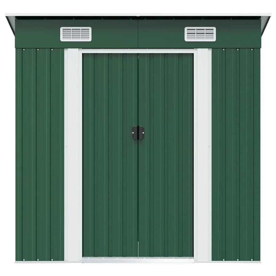 Abri de jardin Métal Vert - 5