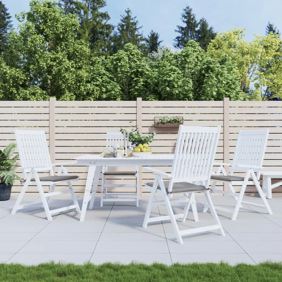 Coussins de chaise jardin lot de 4 gris 50x50x4 cm tissu oxford