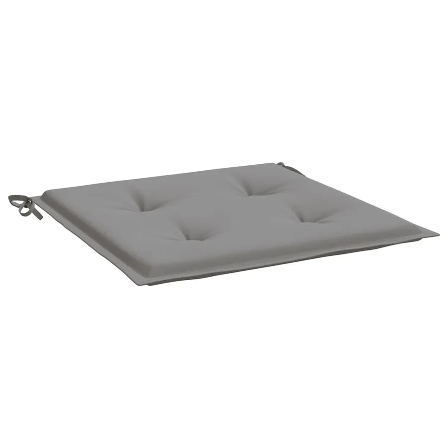 Coussins de chaise jardin lot de 4 gris 50x50x4 cm tissu oxford - 5