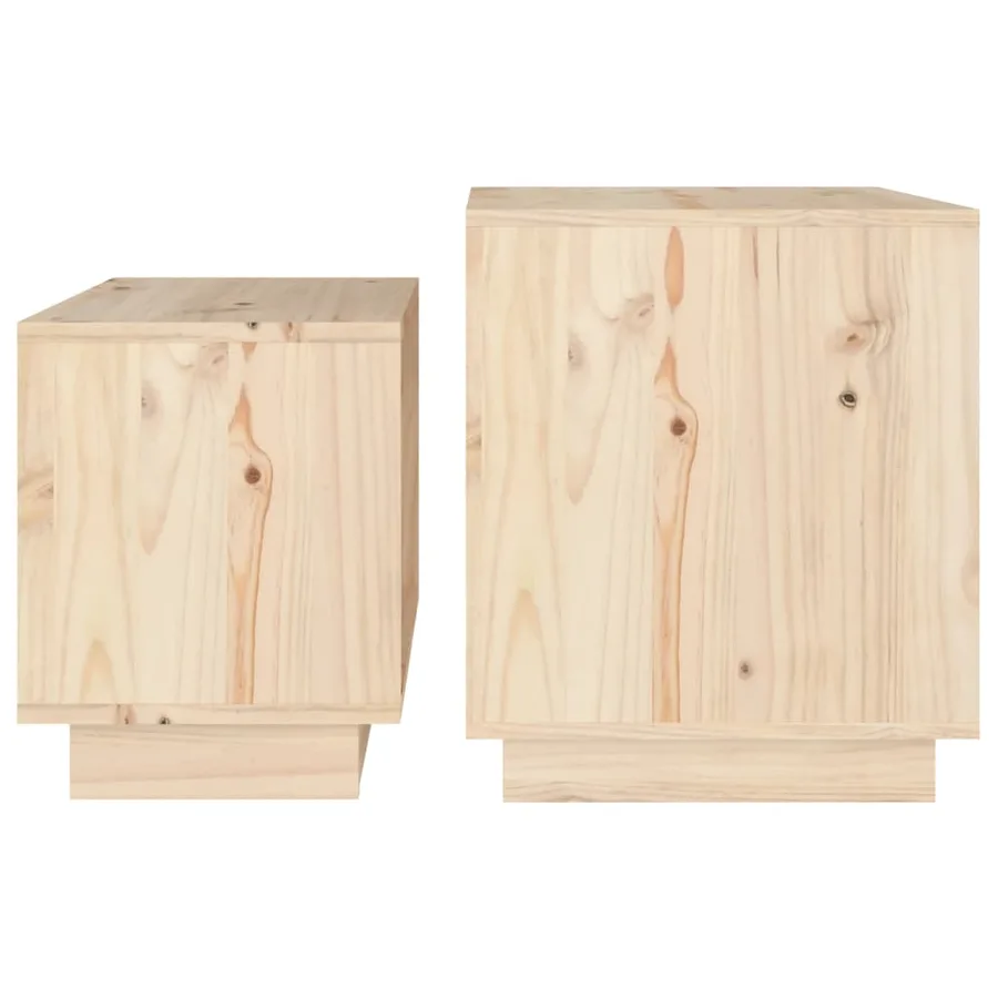 Tables basses gigognes 2 pcs Bois de pin massif - 6