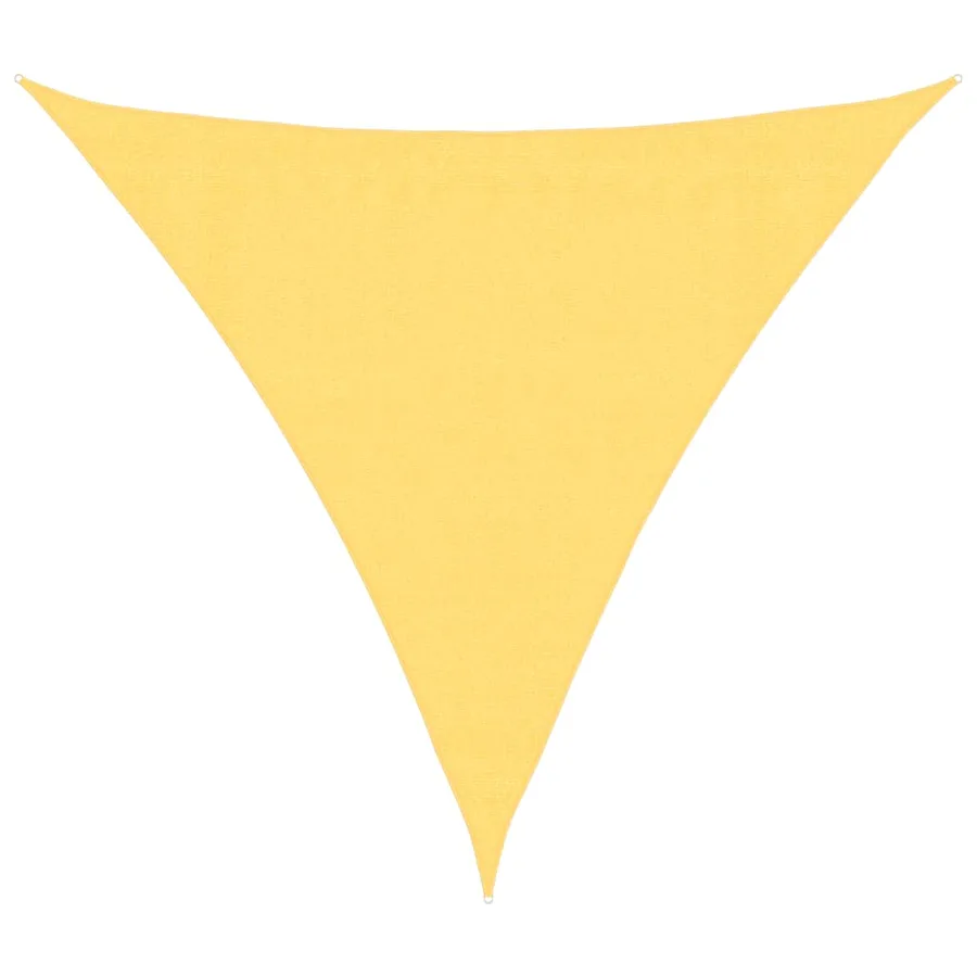 Parasol en PEHD triangulaire 3,6x3,6x3,6 m Beige - 2