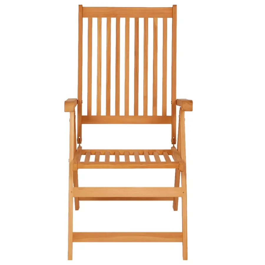 Chaises de jardin lot de 4 avec coussins rouge Bois teck massif - 15