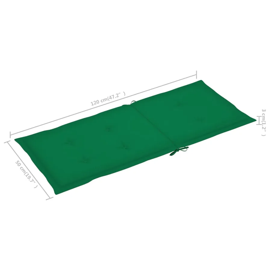 Chaises de jardin lot de 4 avec coussins rouge Bois teck massif - 21