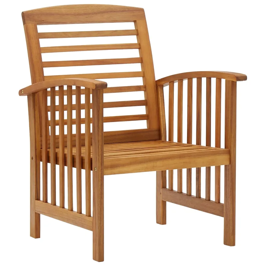 Salon de jardin 4 pcs Bois d'acacia solide - 5