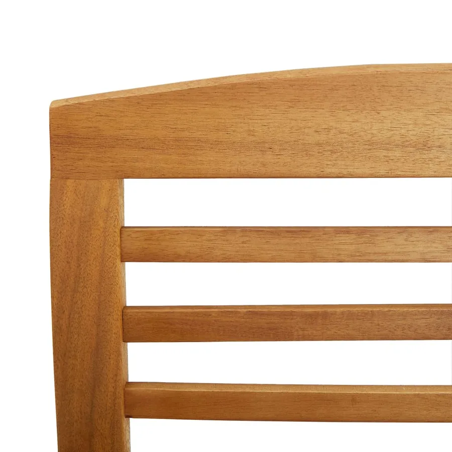 Salon de jardin 4 pcs Bois d'acacia solide - 9