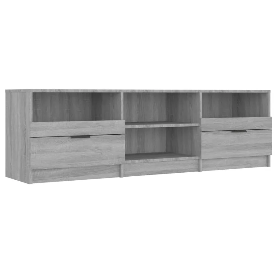 Meuble TV Sonoma gris 150x33,5x45 cm Bois d'ingénierie - 2