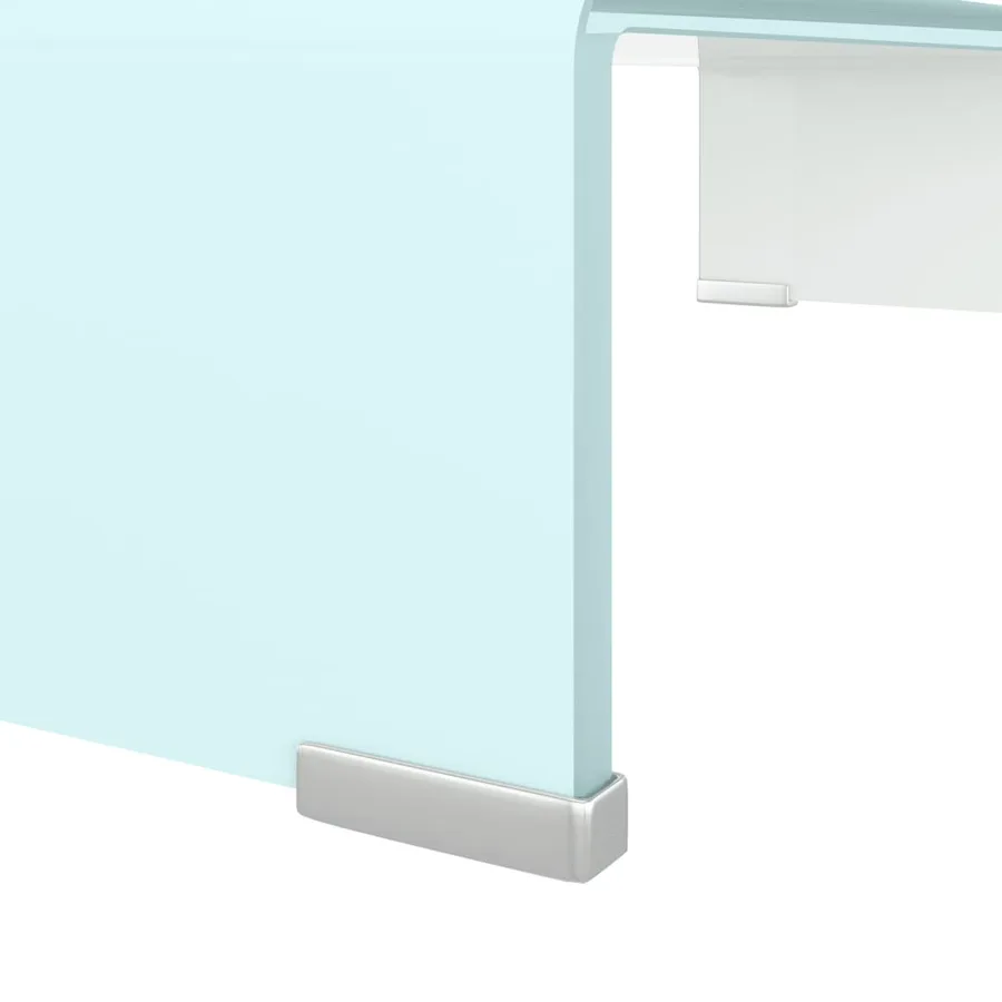 Meuble TV/Support pour moniteur 60x25x11 cm verre vert - 5