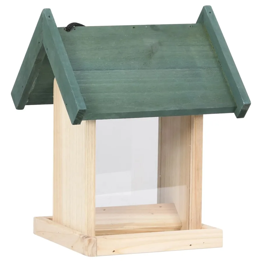 Mangeoires à oiseaux 4 pcs Bois de sapin - 2