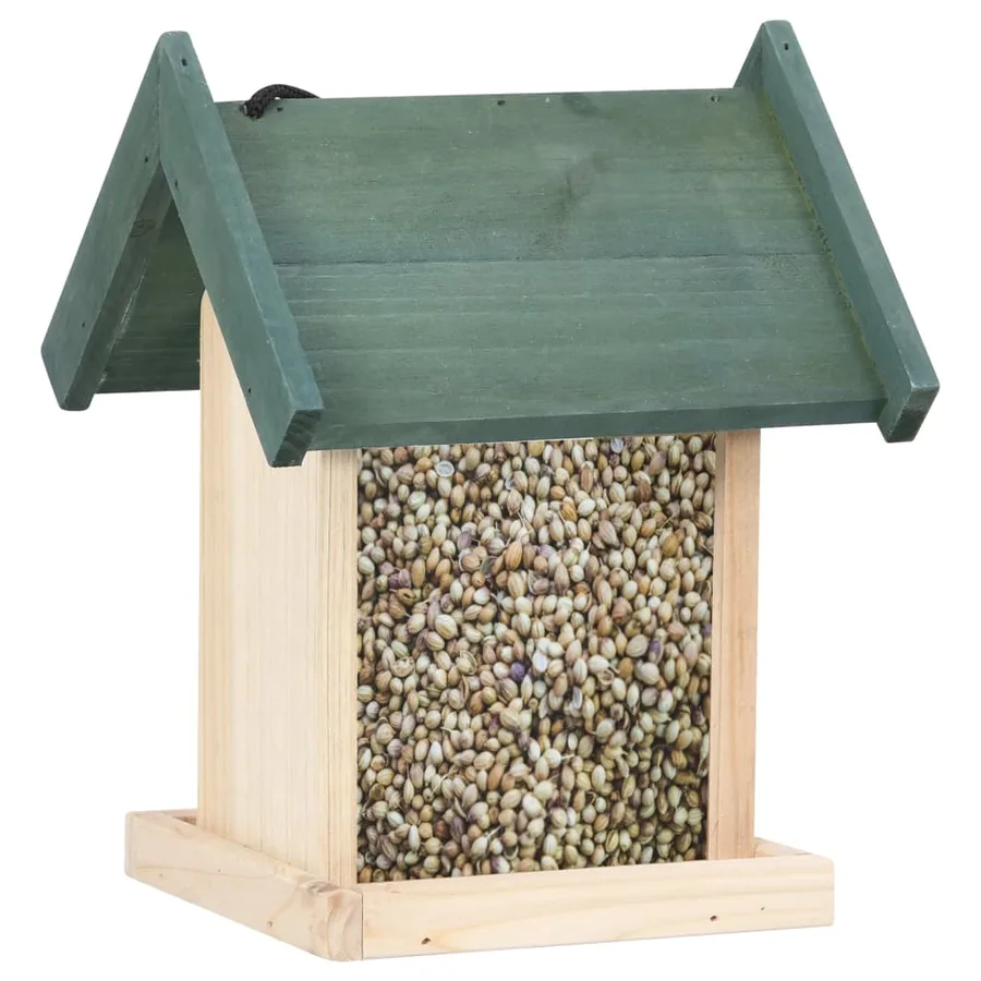 Mangeoires à oiseaux 4 pcs Bois de sapin - 3