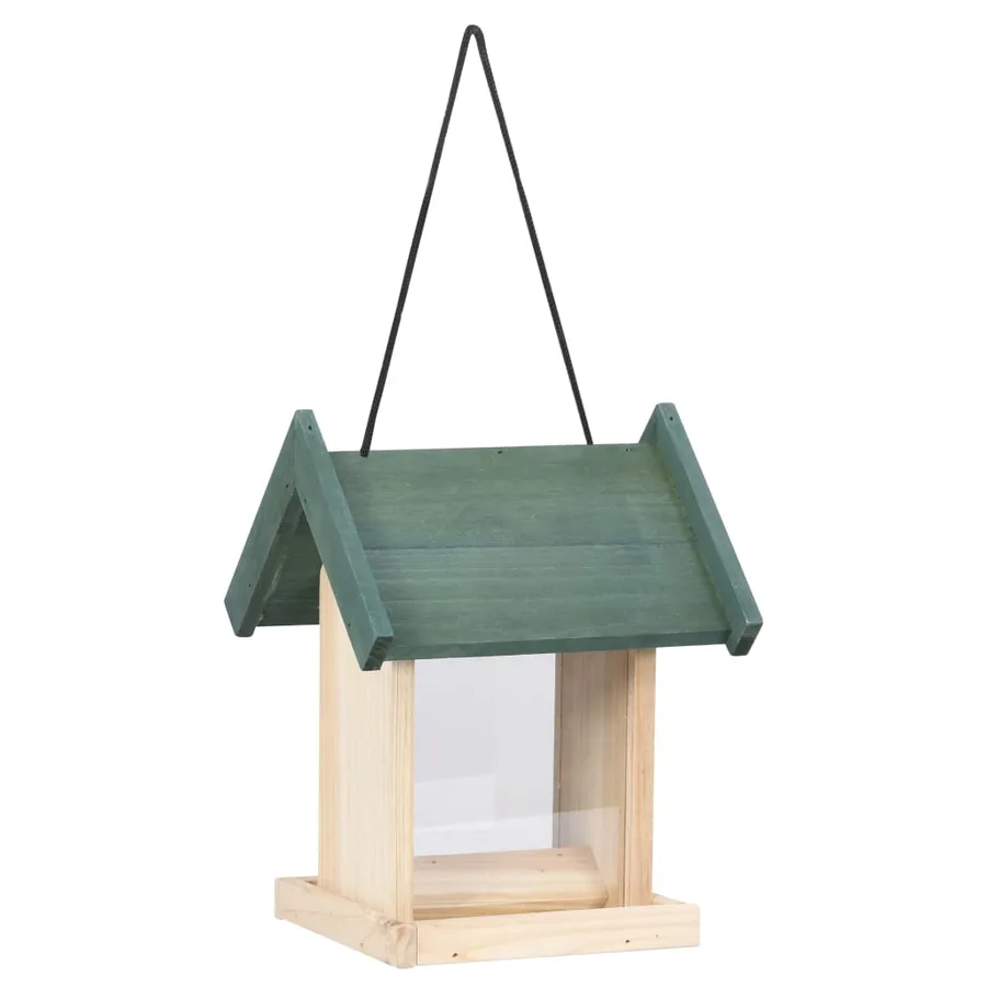 Mangeoires à oiseaux 4 pcs Bois de sapin - 4