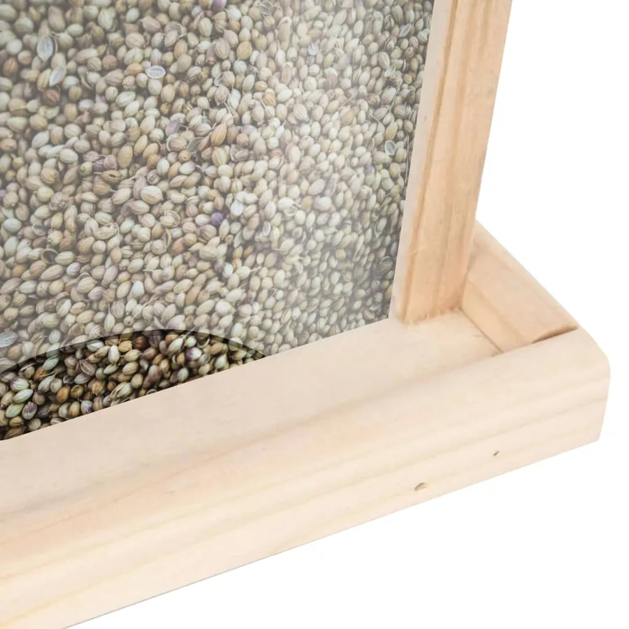 Mangeoires à oiseaux 4 pcs Bois de sapin - 9