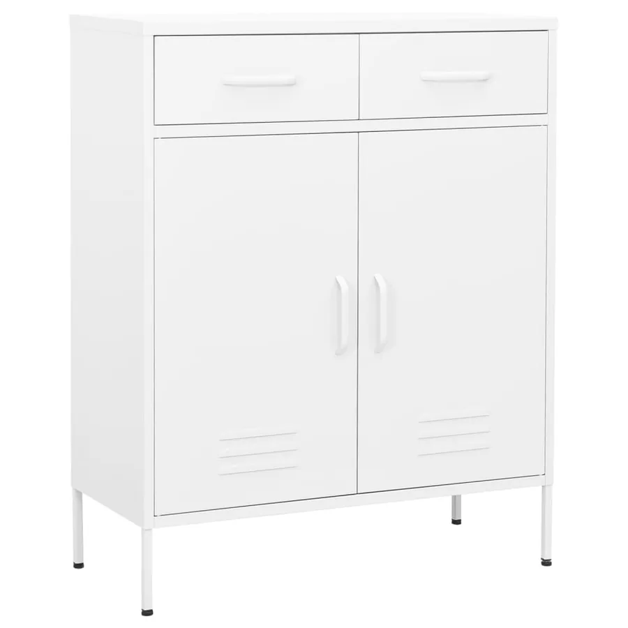 Armoire de rangement Blanc 80x35x101,5 cm Acier