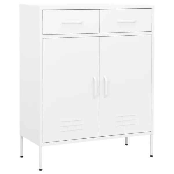 Armoire de rangement Blanc 80x35x101,5 cm Acier