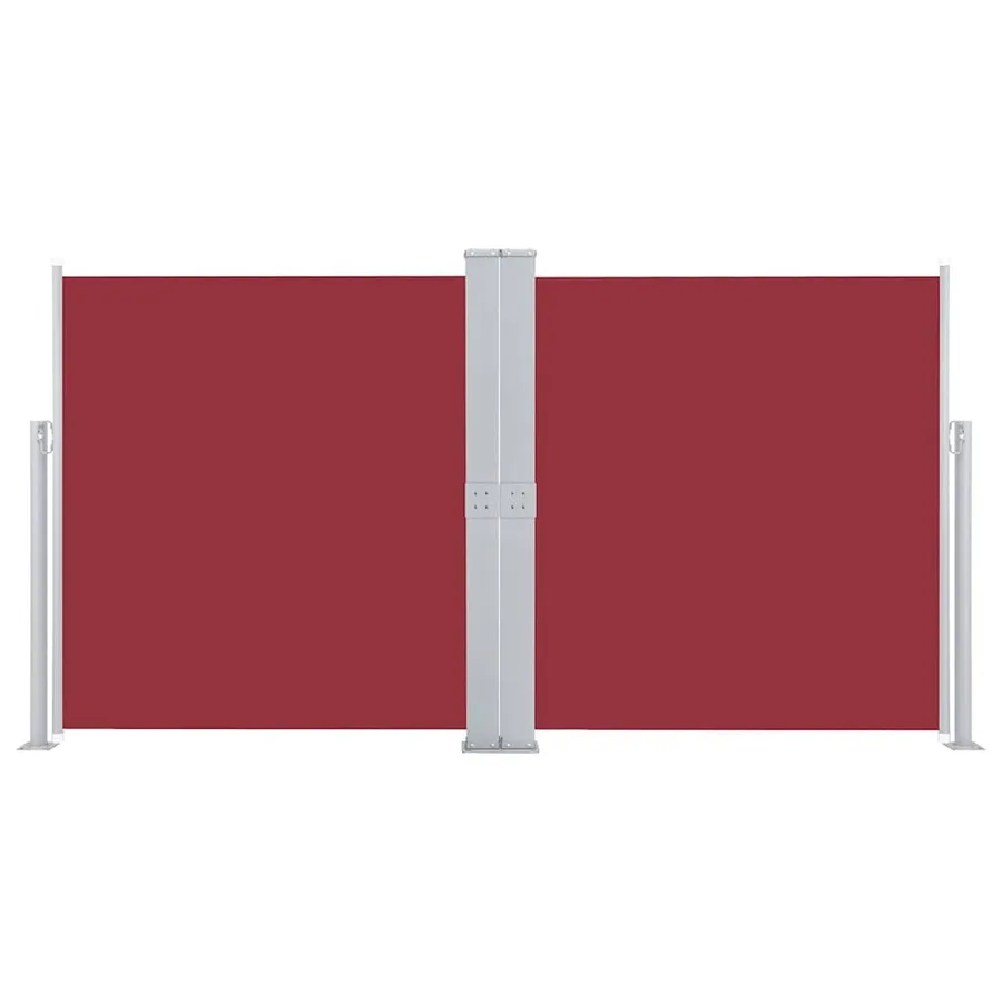 Auvent latéral rétractable Rouge 160 x 600 cm - 3
