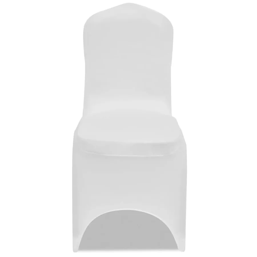 Housses élastiques de chaise Blanc 18 pcs - 3