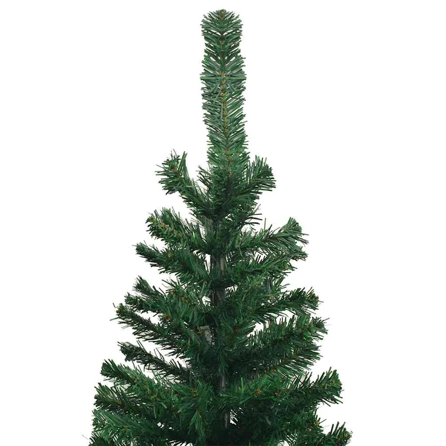 Arbre de Noël artificiel pré-éclairé et boules L 240 cm vert - 4