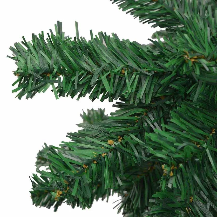 Arbre de Noël artificiel pré-éclairé et boules L 240 cm vert - 5