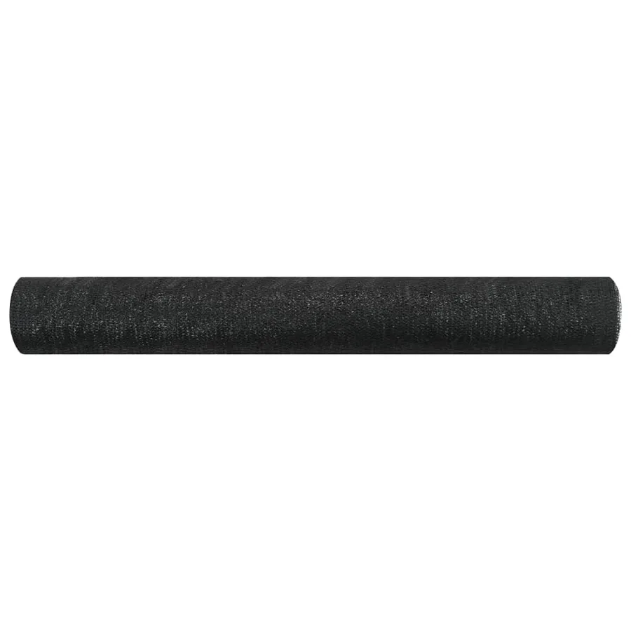Filet brise-vue Noir 2x25 m PEHD 75 g/m² - 2