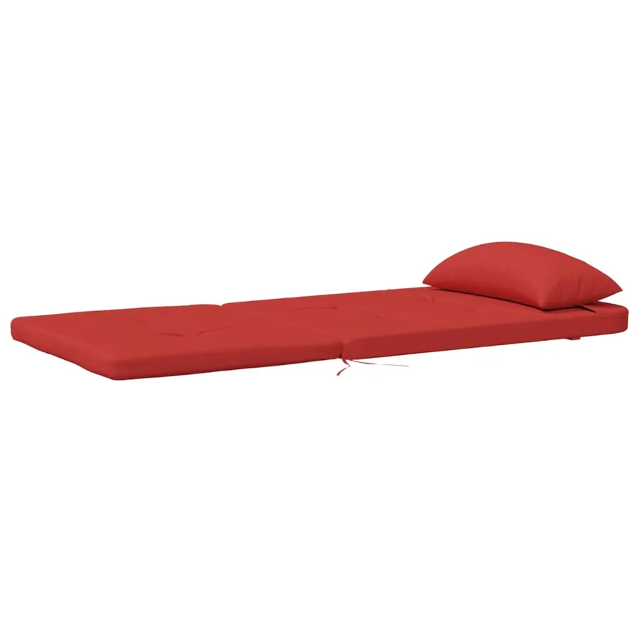 Coussins de chaise adirondack lot de 2 rouge tissu oxford - 5