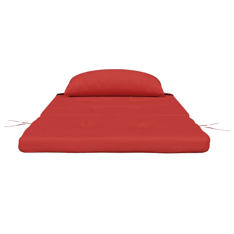 Coussins de chaise adirondack lot de 2 rouge tissu oxford - 6