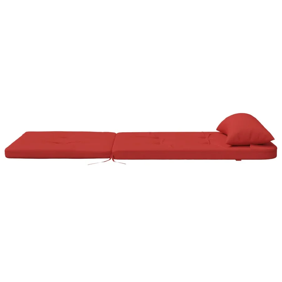 Coussins de chaise adirondack lot de 2 rouge tissu oxford - 7