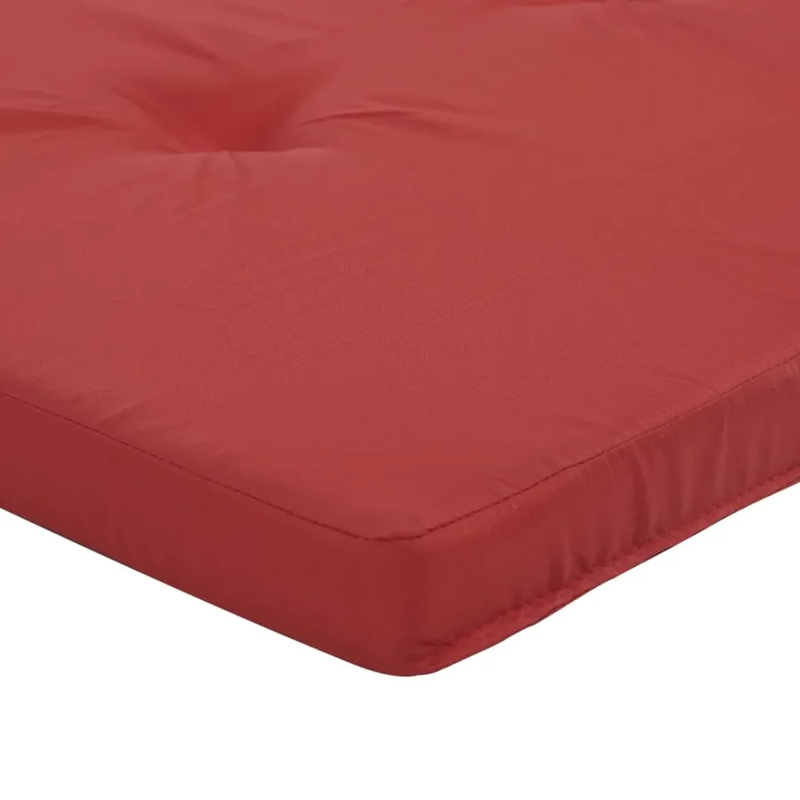 Coussins de chaise adirondack lot de 2 rouge tissu oxford - 9