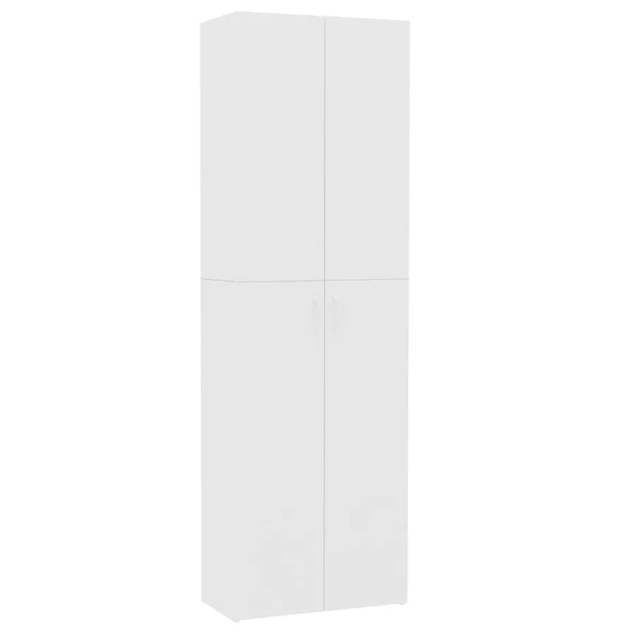 Armoire de bureau Blanc 60 x 32 x 190 cm Bois d'ingénierie - 2