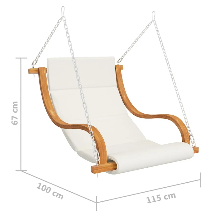 Balancelle sans balançoire et coussin Bois courbé - 6