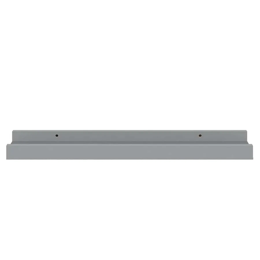 Étagères à rebord pour cadre photo 2 pcs Gris 40x9x3 cm MDF - 4