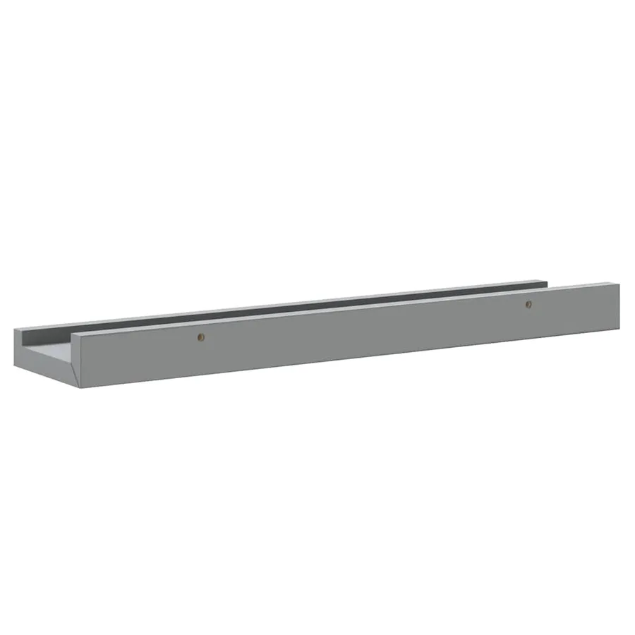 Étagères à rebord pour cadre photo 2 pcs Gris 40x9x3 cm MDF - 8