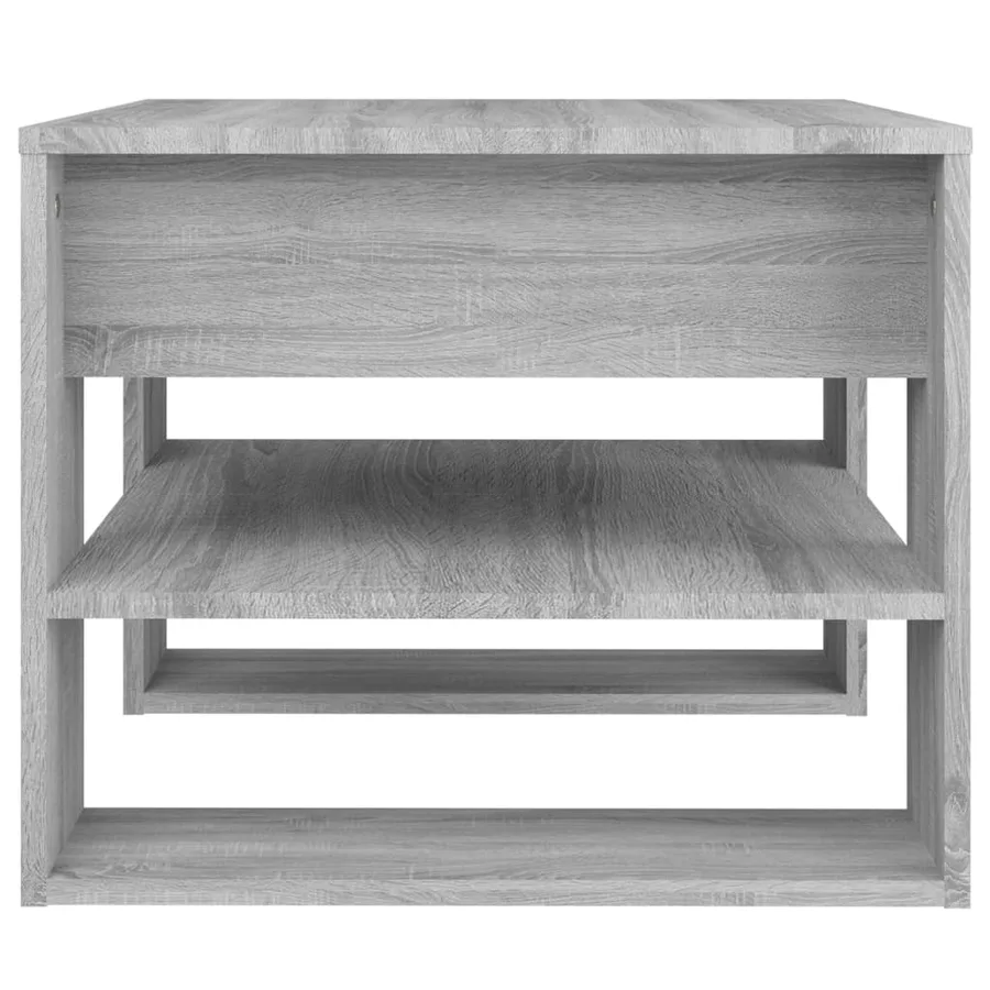 Table basse sonoma gris 55,5x55x45 cm bois d'ingénierie - 4