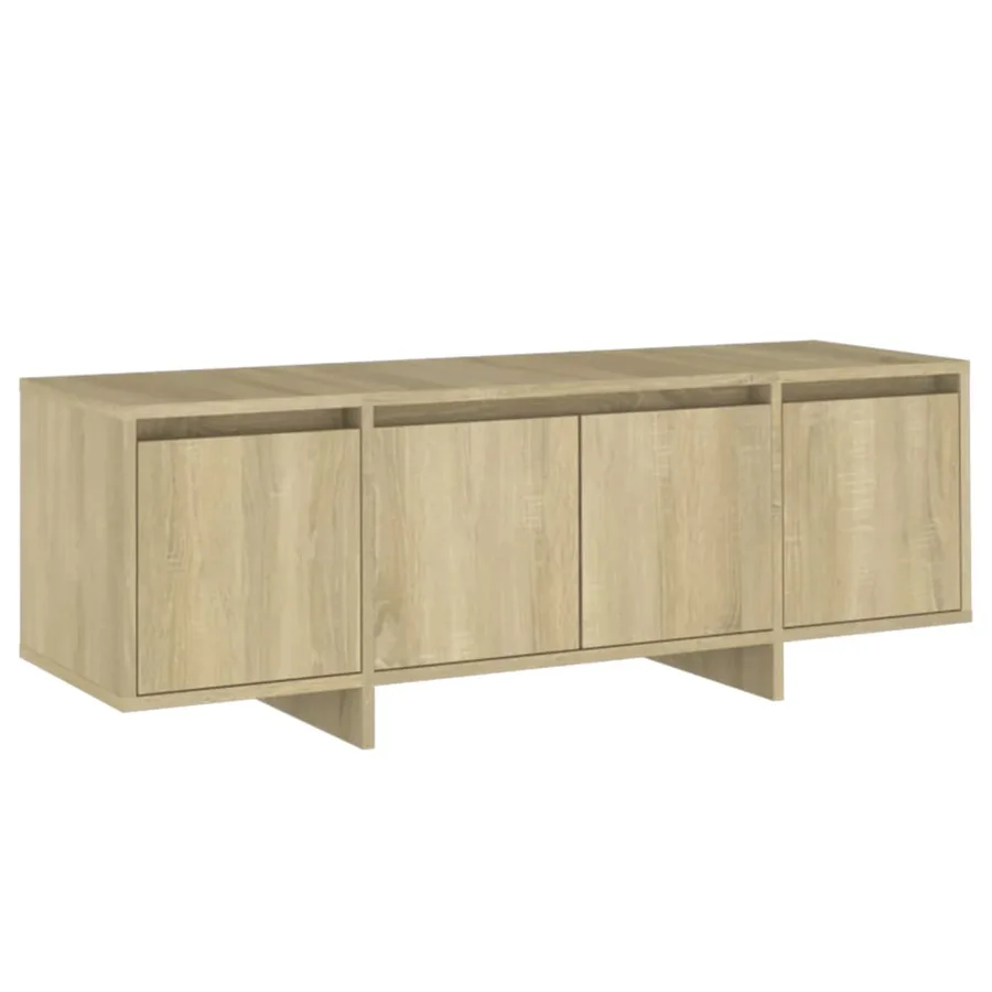 Meuble TV chêne sonoma 120x30x40,5 cm bois d'ingénierie - 2