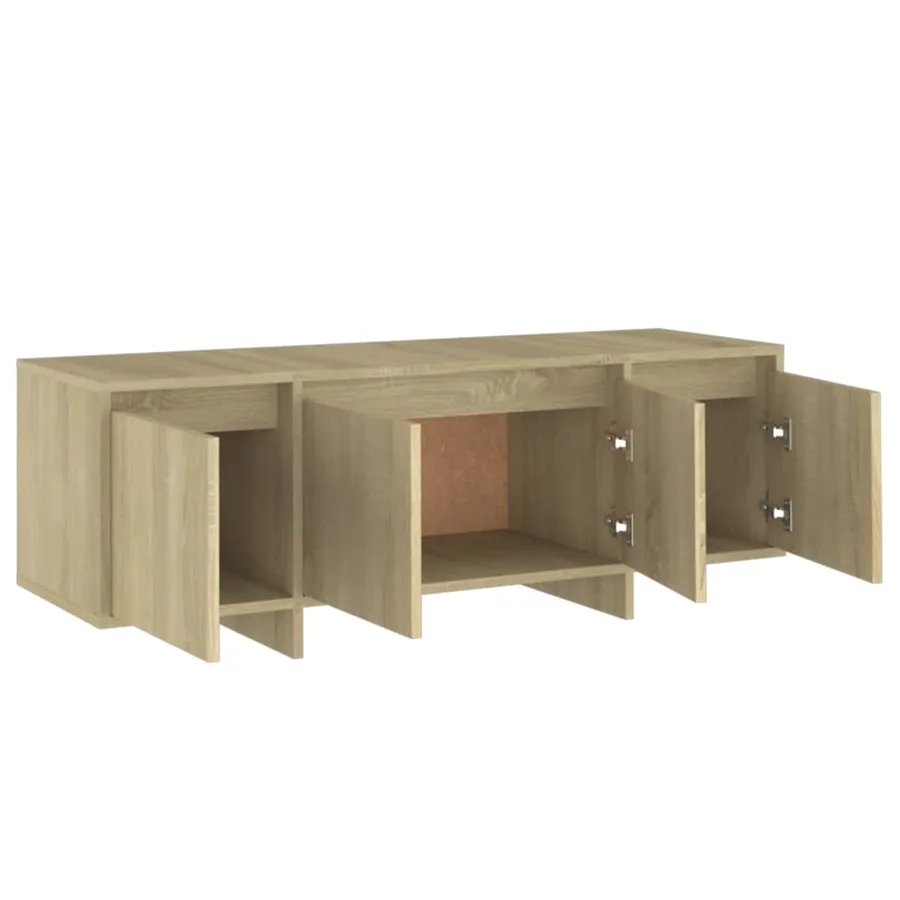 Meuble TV chêne sonoma 120x30x40,5 cm bois d'ingénierie - 7