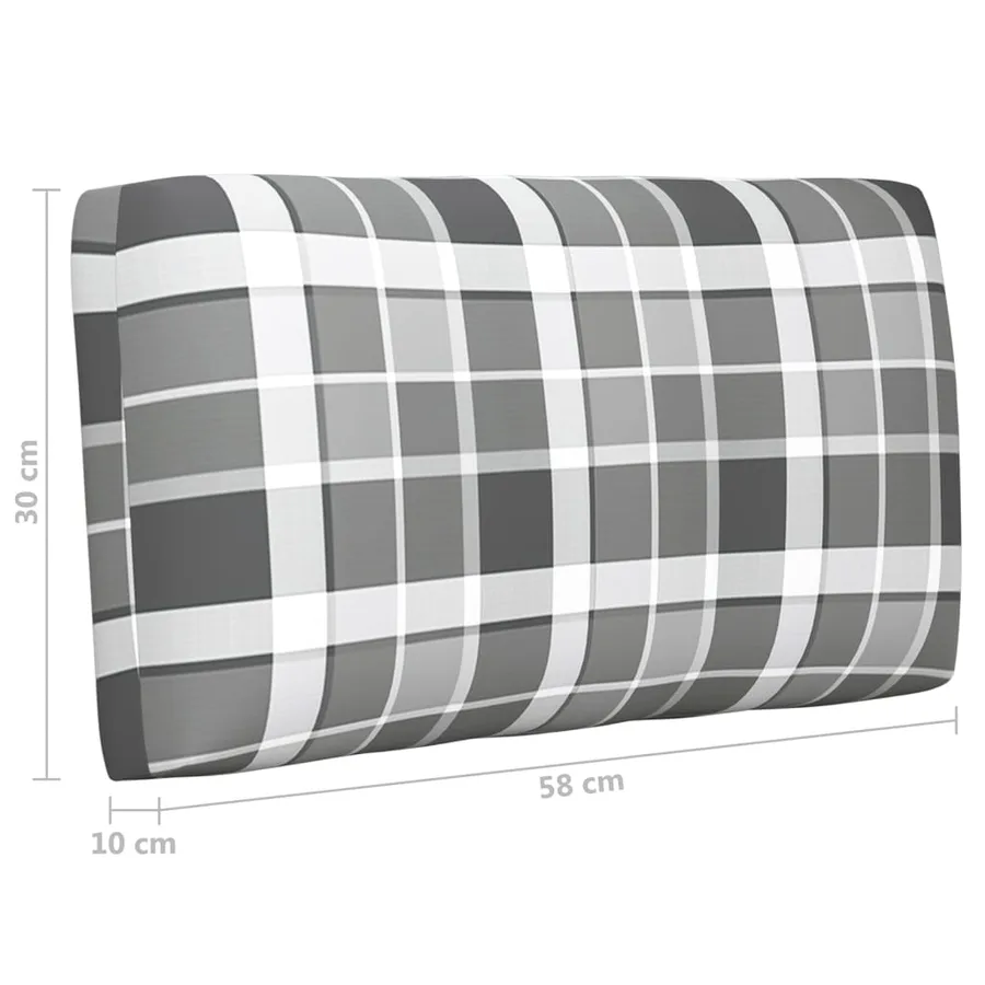 Salon de jardin palette 4pcs avec coussins Bois de pin imprégné - 8