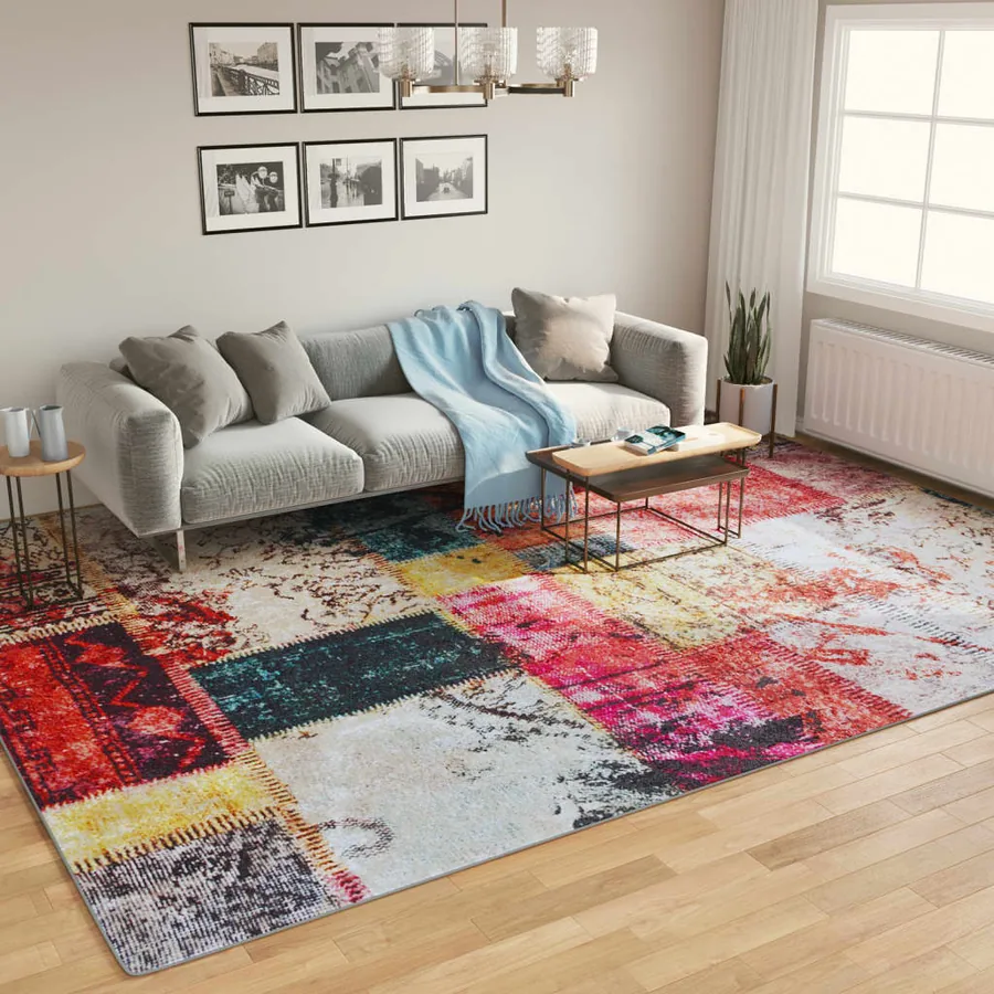 Tapis lavable multicolore 400x300 cm