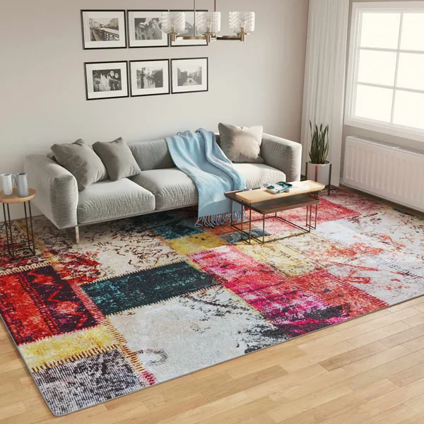 Tapis lavable multicolore 400x300 cm