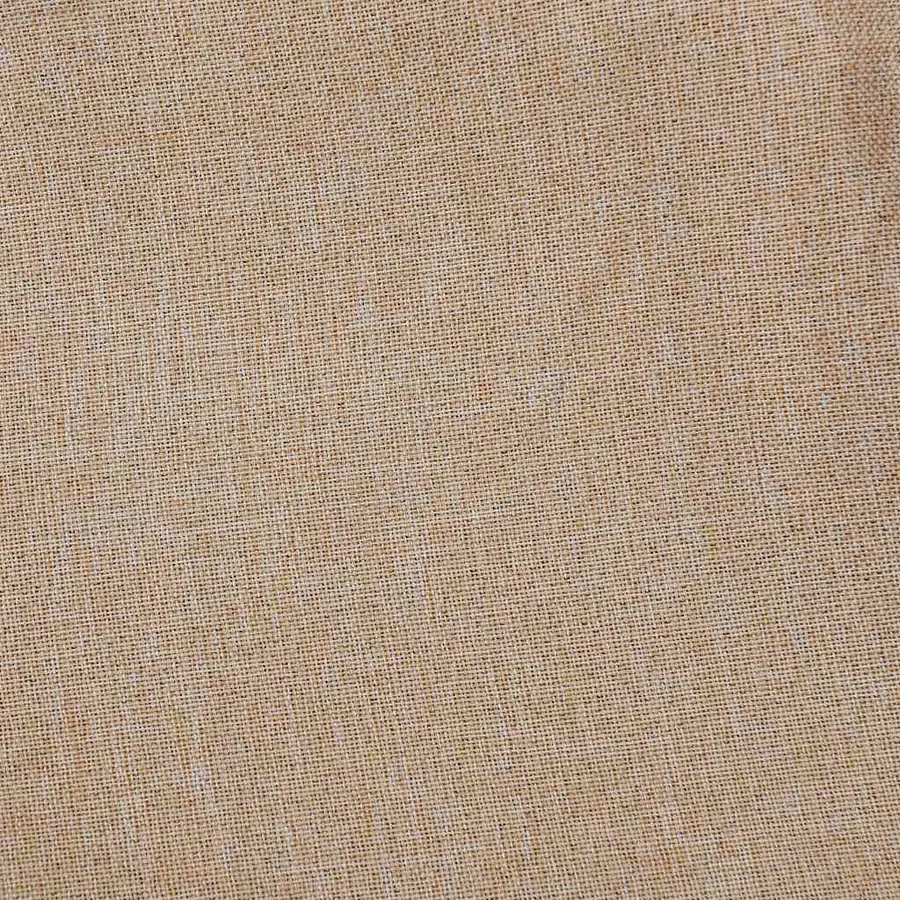 Rideaux occultants aspect lin et crochets 2 pcs Beige 140x245cm - 4