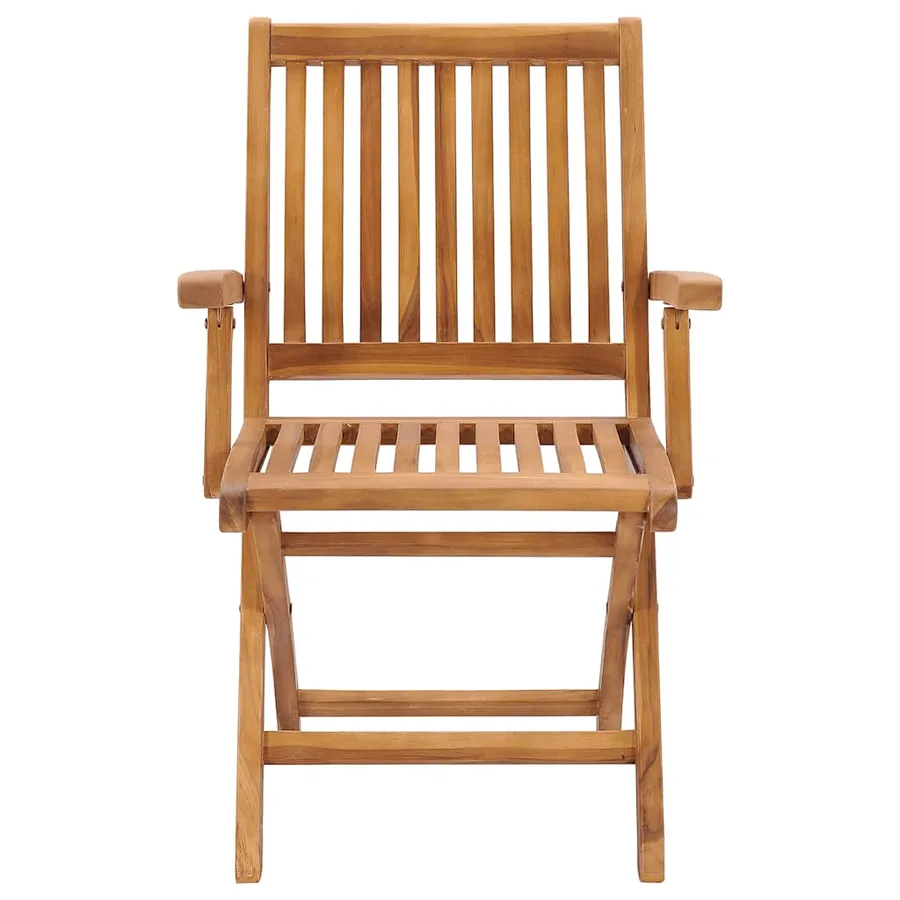 Chaises pliables de jardin avec coussins lot de 6 Bois de teck - 14